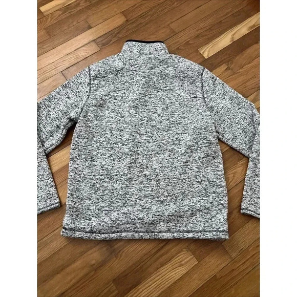 Ruff Hewn Men's Pullover Sweater Gray/Black 1/4 Zip Size M - Picture 6 of 6